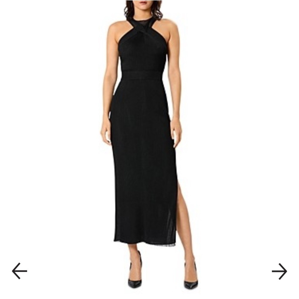 Hervé Léger‎ Halter Neck Twisted Drape Gown